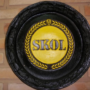 Barril Decorativo Skol Back Light