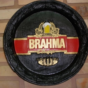 Placa Decorativa Brahma Chopp Redonda